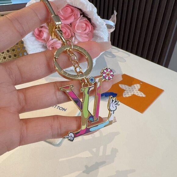 Louis Vuitton Colorful LV Logo Keychain - Picture 3 of 4